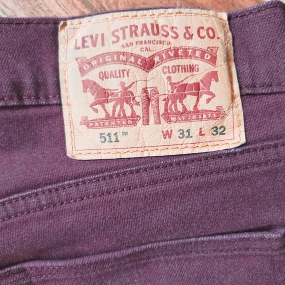 SOLD- LEVI'S 511 Men's Slim Fit Jeans- Rare- 31/32 (31/30 true fit) - Picture 11 of 16